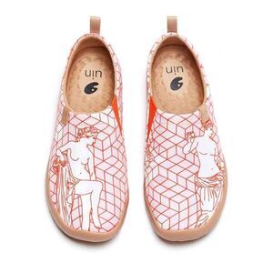 UIN Women's Slip On Loafers Canvas Flats Sneakers (Venus de Milo) New No Box